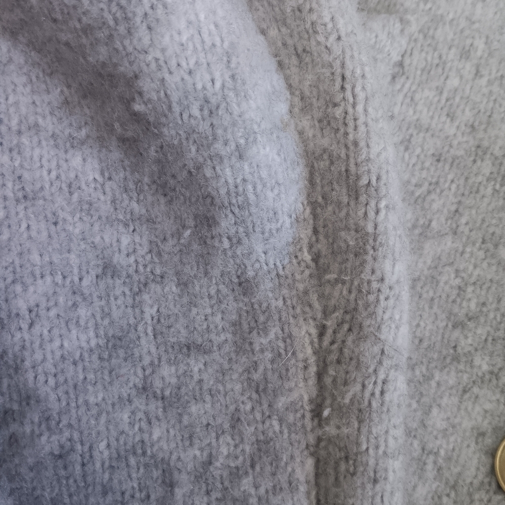 Abercrombie & Fitch Light Gray Button-Front Cardigan - Picture 8 of 10